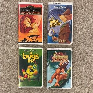 Vintage Disney VHS movies